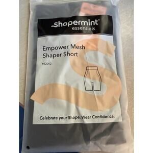 Shapermint Empower Mesh Shaper Shorts Black XL New in package shapewear